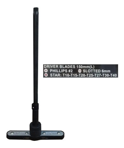 Juego Destornillador Criquet Torx Phillips Plano T - vista 2 - Electroimporta