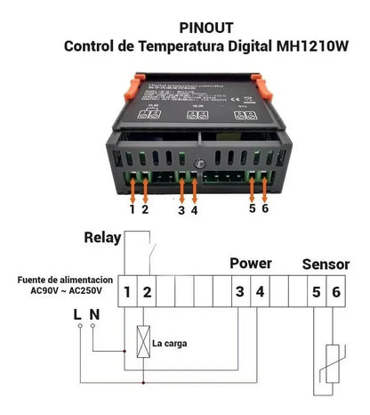 Termostato Frío o Calor 220v - vista 3 - Electroimporta