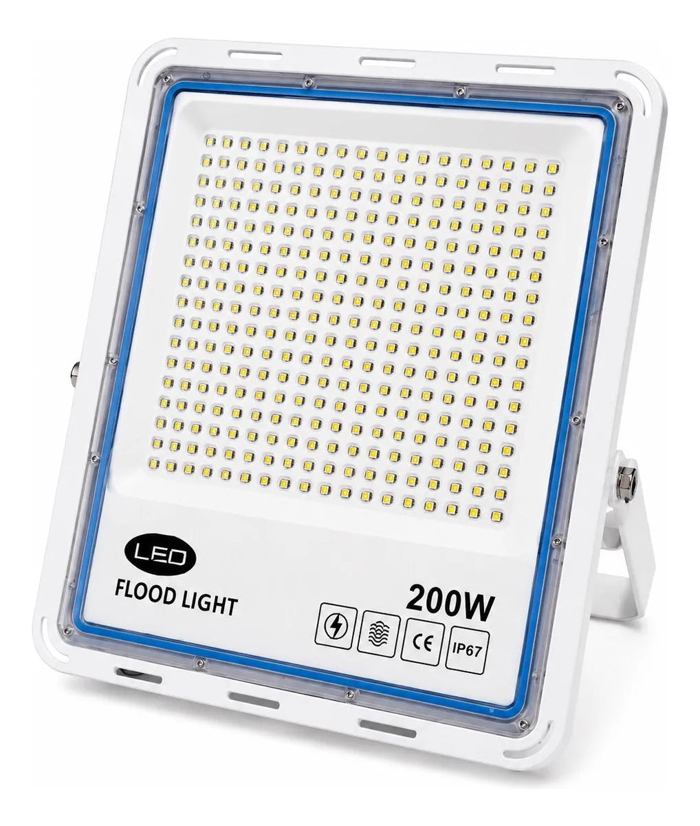 Foco Luz Led Reflector Exterior Ip66 200w 6000k Con Lupa