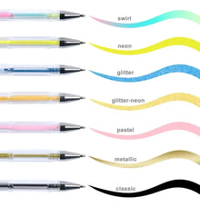 Set 100 Lapiceras Gel Colores Surtidos Estuche - vista 2 - Electroimporta