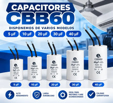 Capacitor Condensador Arranque Motor 40 Uf