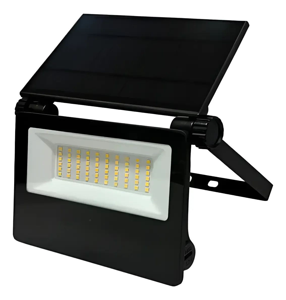 Foco Proyector Panel Solar 50w Fotocelula