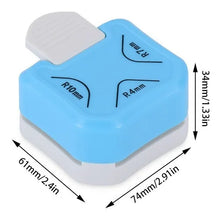 Perforadora Esquinas Curvas Tarjetas 3 En 1
