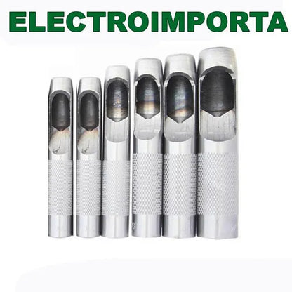 Juego De Sacabocados De Golpe Grandes 6pcs