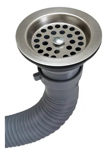 Sifón Gris Con Válvula Y Tapon Baño Cocina -