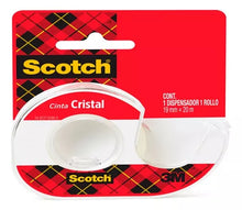 Cinta Cristal Scotch 3m Con Dispensador