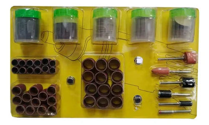 Kit Accesorios Torno 206 Pcs Puntas Discos