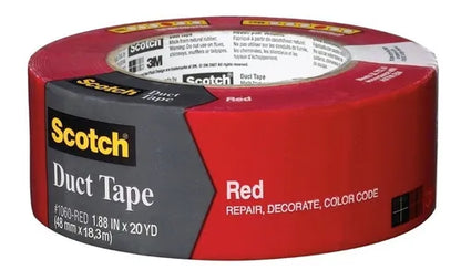 Cinta Pato 3m Original Roja 48mm X 18mts