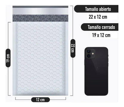 Pack X10 Sobres Burbujas Globos 22x12cm