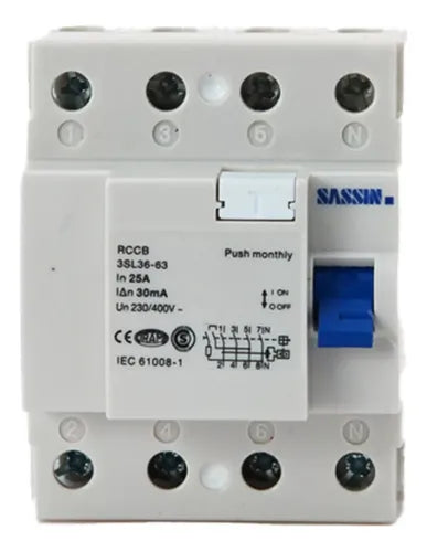 Diferencial Tetrapolar 4p 63amp 30ma
