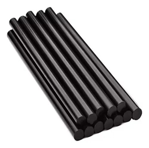 Barras De Silicona Negra Sacabollos 10 Pcs -