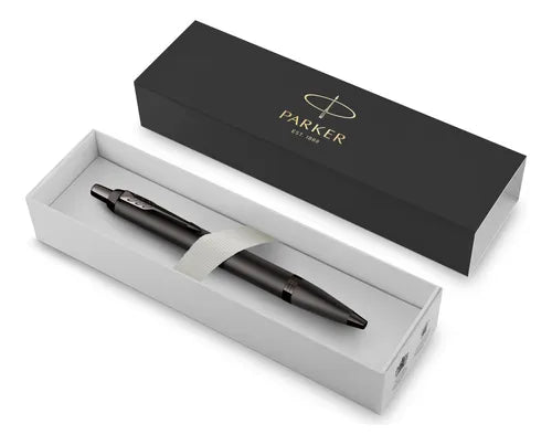 Boligrafo Parker Im Negro Mate Personalizado En Estuche