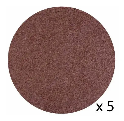 5 Discos 4 1/2 Lija Con Velcro Grano 80