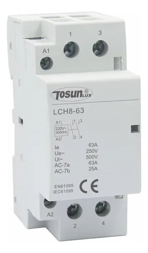 Contactor Relay Modular 63a 2p Din 220v Din -