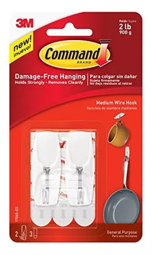 Hook 3m Command, Tamaño Mediano, Plástico, 5,4 Cm, 0,9 Kg, C