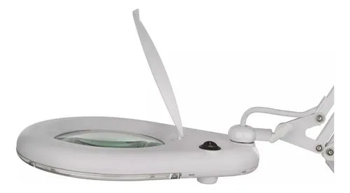 Lámpara Portátil Escritorio Mesa Aro Luz Con Lupa