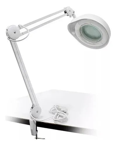 Lámpara Portátil Escritorio Mesa Aro Luz Con Lupa
