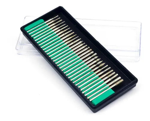 Puntas Diamantadas Juego Torno 30 Pcs