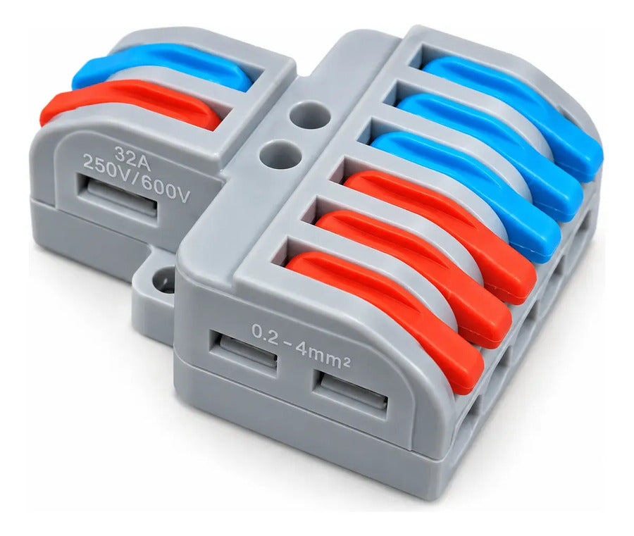 Bornera Conector Rápido Lt-623 - 8 Entradas - 32a