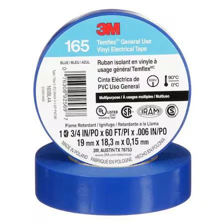 Cinta Aisladora 3m Temflex Azul 19mm X 18.3m