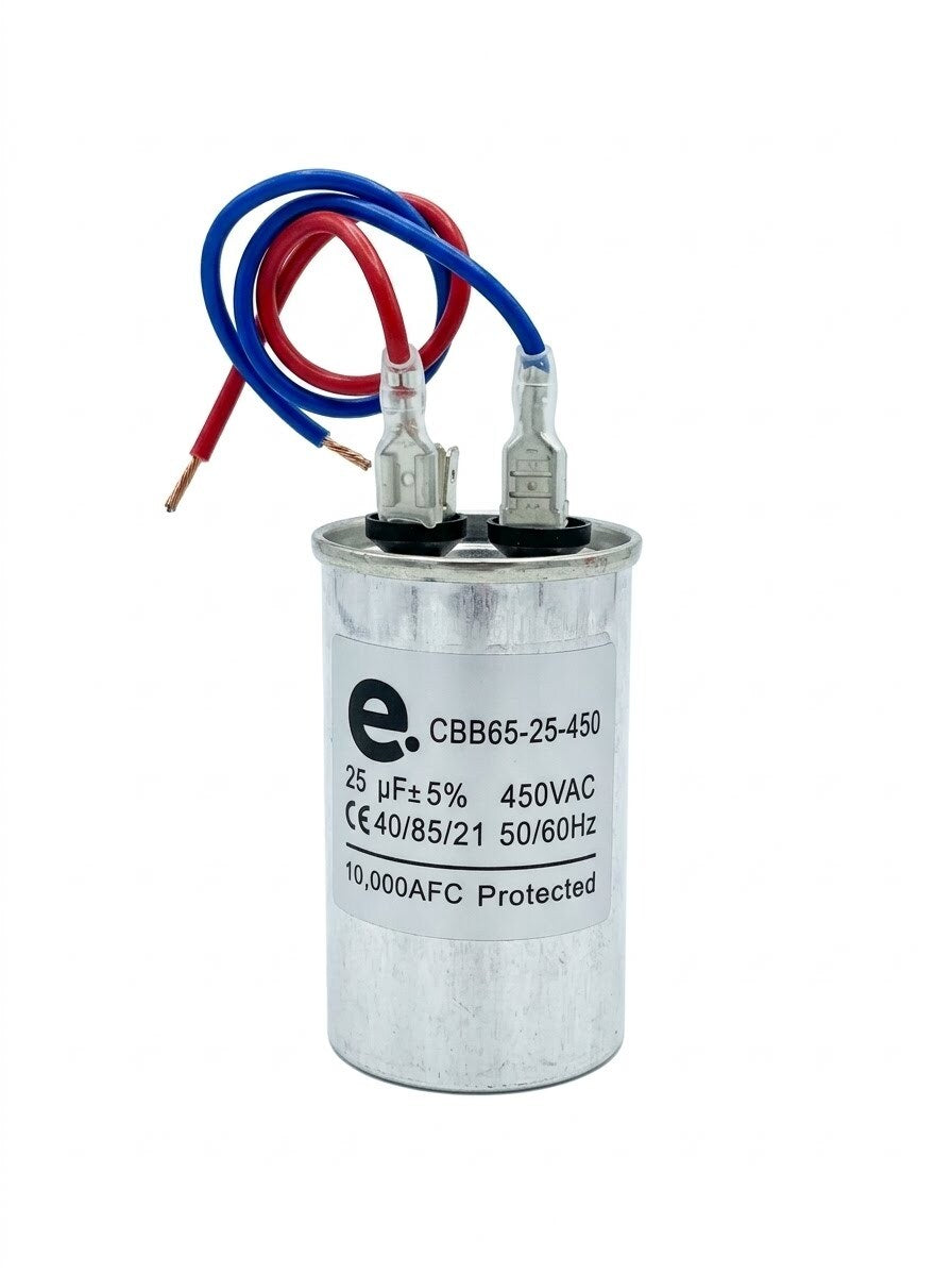 Capacitor Para Aire Acondicionado Metalico 25 Uf 450 V