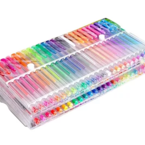 Set 100 Lapiceras Gel Colores Surtidos Estuche