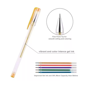 Set 100 Lapiceras Gel Colores Surtidos Estuche
