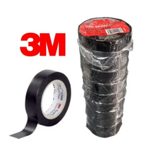 3m Cinta Eléctrica Aisladora Pack X 10 Negra