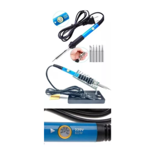 Kit Soldadura Soldar Estaño Soldador 60w Temp. Ajustable
