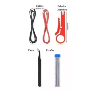 Kit Soldadura Soldar Estaño Soldador 60w Temp. Ajustable