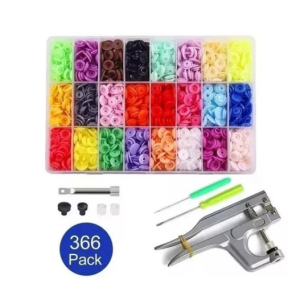Kit Broches Plásticos Ropa 360 Pcs 12mm + Pinza