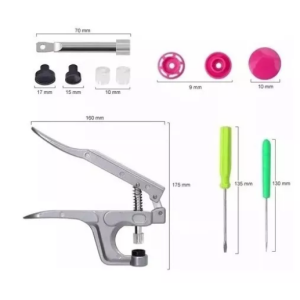 Kit Broches Plásticos Ropa 360 Pcs 12mm + Pinza