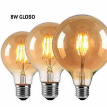 Lampara Led Filamento Vintage Retro Ambar globo 8w