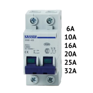 Llave Térmica 2 Polos Autorizada Sassin