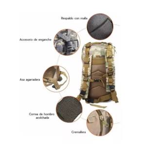 Mochila Táctica Militar Impermeable Reforzada