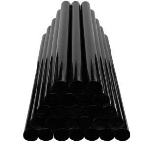 Kit 5 Barras Silicona Negra Sacabollos 27cm