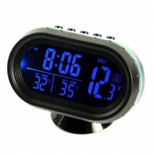 Termómetro Auto Reloj Con Luz Med. Batería