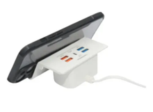 Cargador Soporte Adaptador 4 Usb + C 220v