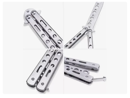 A&j Comercializadora Entrenamiento Cuchillo Navaja Color Cromo