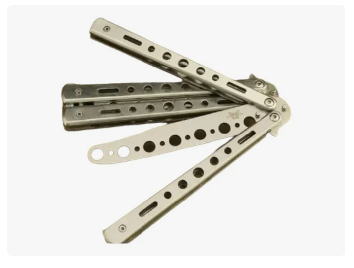 A&j Comercializadora Entrenamiento Cuchillo Navaja Color Cromo