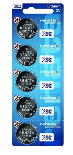 Pila Botón Renata Cr2032 Litio Tamaño Chica X 5