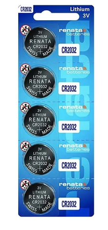 Pila Botón Renata Cr2032 Litio Tamaño Chica X 5