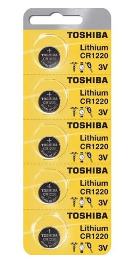 Combo X5 Pilas Toshiba Iithium Cr1220 3v