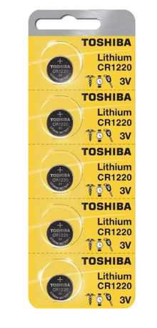 Combo X5 Pilas Toshiba Iithium Cr1220 3v
