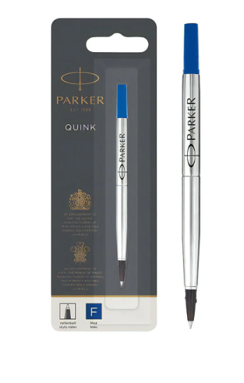 Repuesto Pluma Roller Ball Parker Bolígrafo Punto Fino Azul
