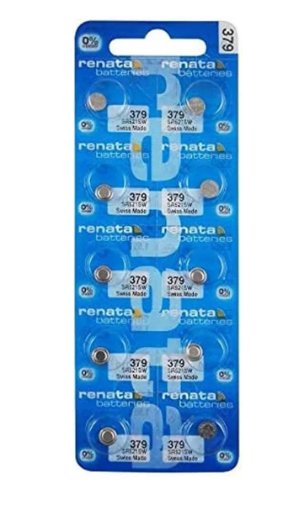 Pilas Baterias Renata 379 Sr521sw Tamaño Botón 1.55 Voltios