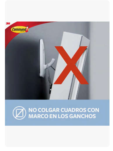 Ganchos Decorativos Command Transparentes Para Interior X20