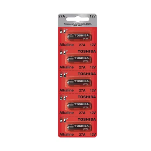 Pack X5 Pilas Toshiba Alcalina 27a 12v Cámara Control Remoto