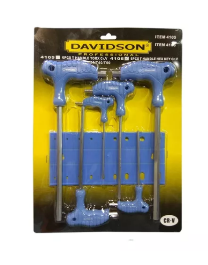 Juego Llaves Allen T Exagonales 6 Pcs