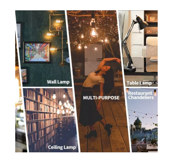 Lampara Led Filamento Vintage Retro Ambar 6w